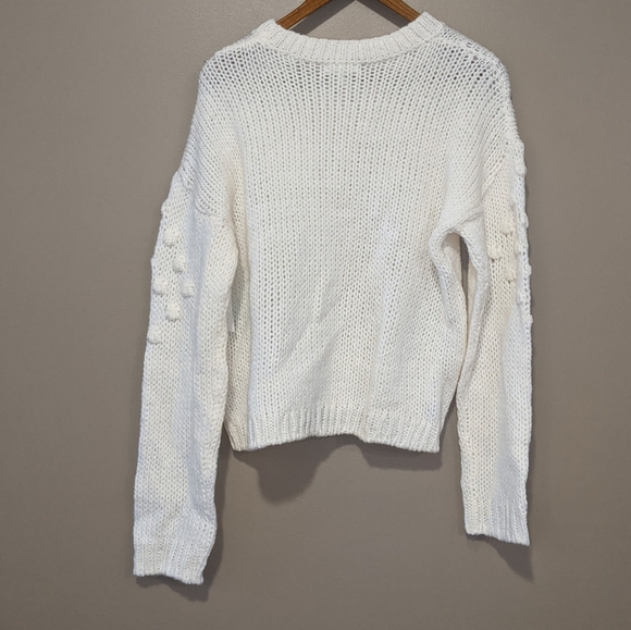 NWT Abound Textured Pom Knit Crew Sz M - Picture 3 of 9